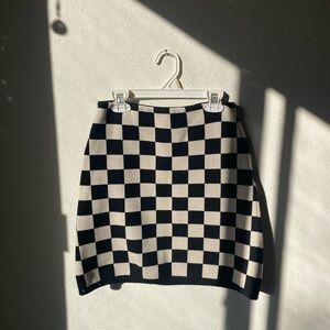 Oak+Fort Checkered Mini-Skirt